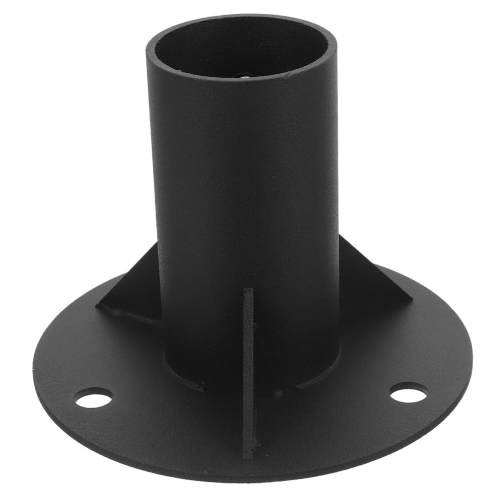 Heavy Duty Metal Fence Post Base 52Mm With Predrilled Holes, Reinforced Coating For Deck Or Mailbox Installation 9310869802709