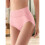 Women'S Breathable Solid Color Triangle Underwear High Waist Tummy Control Hip Lifting  L 5