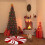 Tapete redondo de Natal lavável, antiderrapante, de pelo baixo, 122 cm (48 polegadas) 4