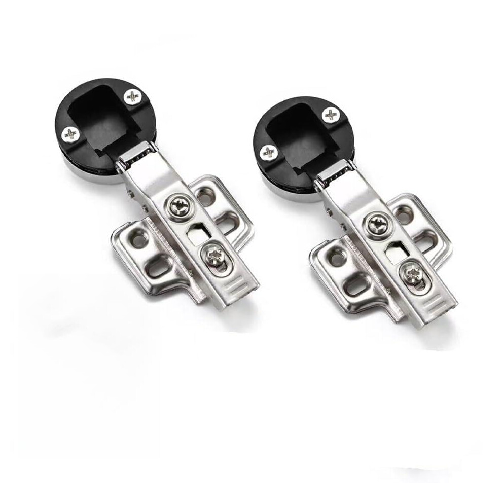 Soft Close Hydraulic Glass Door Hinges 2Pcs Cold Rolled Steel Damping Cabinet Hinges For Cupboard 9330225797913