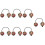 7Pcs Hand-Painted Rhythm Sand Balls Assorted Color for Concert Play 9