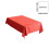 Red Rectangular Christmas Bell Snowflake Tablecloth 3