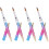 4Pcs Small Nail Art Brushes Multi Use for Professional Manicure 3