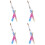 4Pcs Small Nail Art Brushes Multi Use for Professional Manicure 4