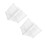 2Pcs White Metal Refrigerator Storage Bins with Grid Design and Basket 6