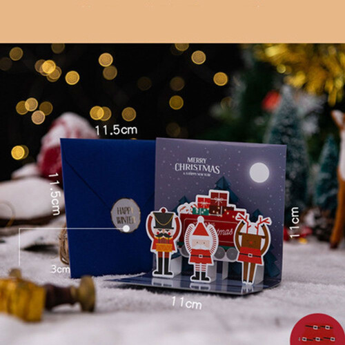 Vánoční přání s obálkou a samolepkou 1