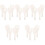 20Pcs Smooth White Rice Paddle Spoon Easy Clean Kitchen Cooking Tool 2