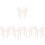 20Pcs Smooth White Rice Paddle Spoon Easy Clean Kitchen Cooking Tool 4