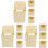 12Pcs Khaki Hanging Bird Nesting Box Plastic Hut for Small Pet Birds 2