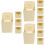 12Pcs Khaki Hanging Bird Nesting Box Plastic Hut for Small Pet Birds 5