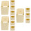 12Pcs Khaki Hanging Bird Nesting Box Plastic Hut for Small Pet Birds 6