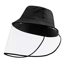 Unisex Fisherman Hat with Transparent Face Shield, AntiUV Sun Protection, Windproof Dustproof Outdoor Cap