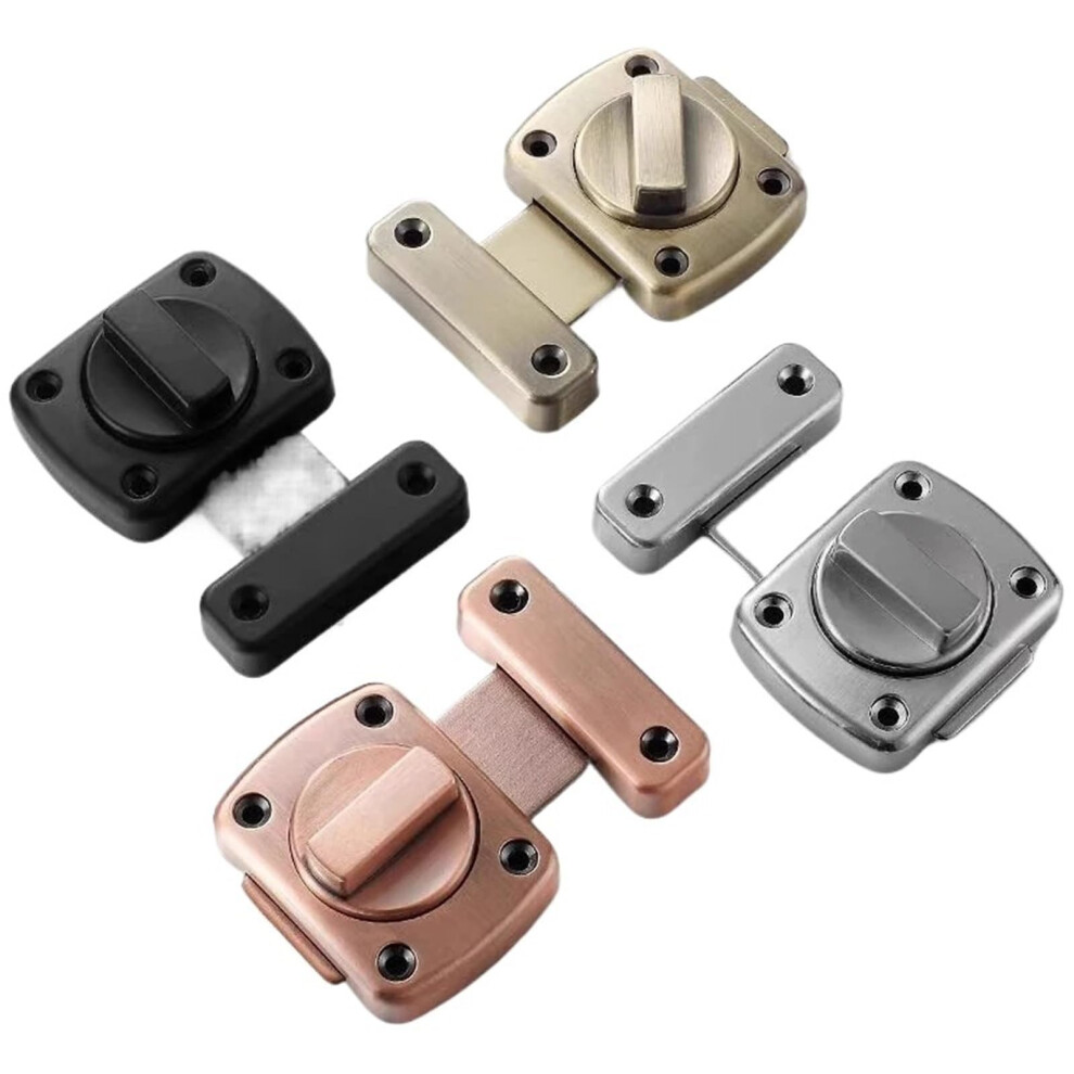 Sliding Door Lock With Antitheft Zinc Alloy Bolt Latch For Cabinet Bathroom Office Ma125h Black 9310869802891