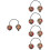 5Pcs Assorted Color Musical Instrument Rhythm Balls for Playing Fun 5