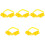 5Sets Durable Yellow Plastic Tree Branch Support Straps for Garden Use 2