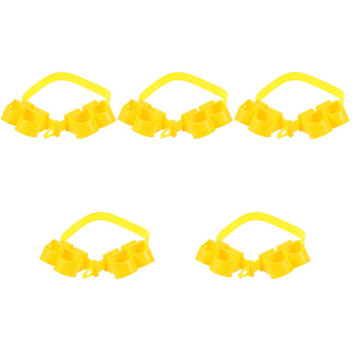 5Sets Durable Yellow Plastic Tree Branch Support Straps for Garden Use 1