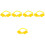 5Sets Durable Yellow Plastic Tree Branch Support Straps for Garden Use 3