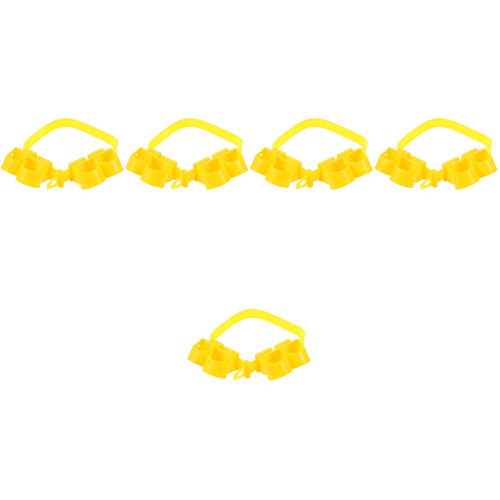 5Sets Durable Yellow Plastic Tree Branch Support Straps for Garden Use 2