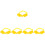 5Sets Durable Yellow Plastic Tree Branch Support Straps for Garden Use 4