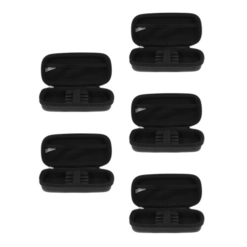 5Pcs Compact Darts Carrying Case Black Eva Canvas Storage Holder 2