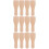 12Pcs Khaki Wooden Butter Cake Cream Multi-Function Spatulas 7