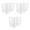 3Pcs White Metal Freezer Organizer Bins Wire Storage Baskets for Home 6