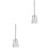 2Pcs Silver Iron Stove Ash Long Handle Multipurpose 3