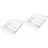 2Pcs Silver Under Shelf Kitchen Cabinet Rack Multi-Use Mug Holder 3
