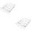 2Pcs Silver Under Shelf Kitchen Cabinet Rack Multi-Use Mug Holder 5