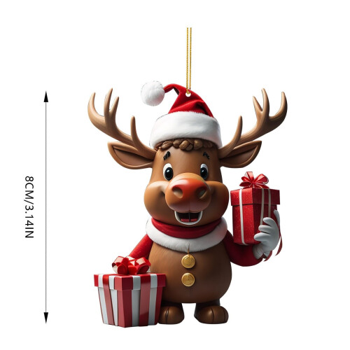 Personlig snemand juletræspynt 2