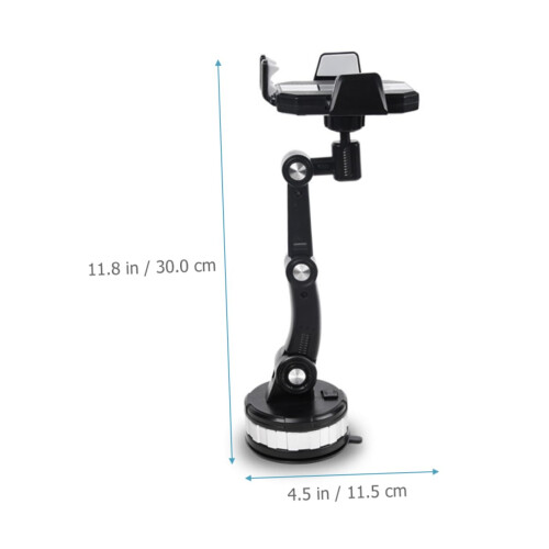Adjustable Car Phone Holder with Strong Suction Cup, 360 Rotation for Windshield and Dashboard 2