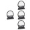 4Pcs Black Moving Sand Picture 3D Sand Art Table Decor Durable ABS 2