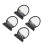 4Pcs Black Moving Sand Picture 3D Sand Art Table Decor Durable ABS 3