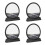 4Pcs Black Moving Sand Picture 3D Sand Art Table Decor Durable ABS 5