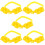 5Sets Yellow Plastic Tree Support Straps for Bike Use Durable Fixator 7