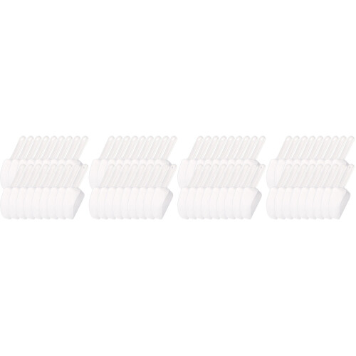 80Pcs White Kitchen Ice Scoop Flour and Food 2