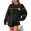 Women Long Sleeve Sweathirts Pullover Tops Black L 1