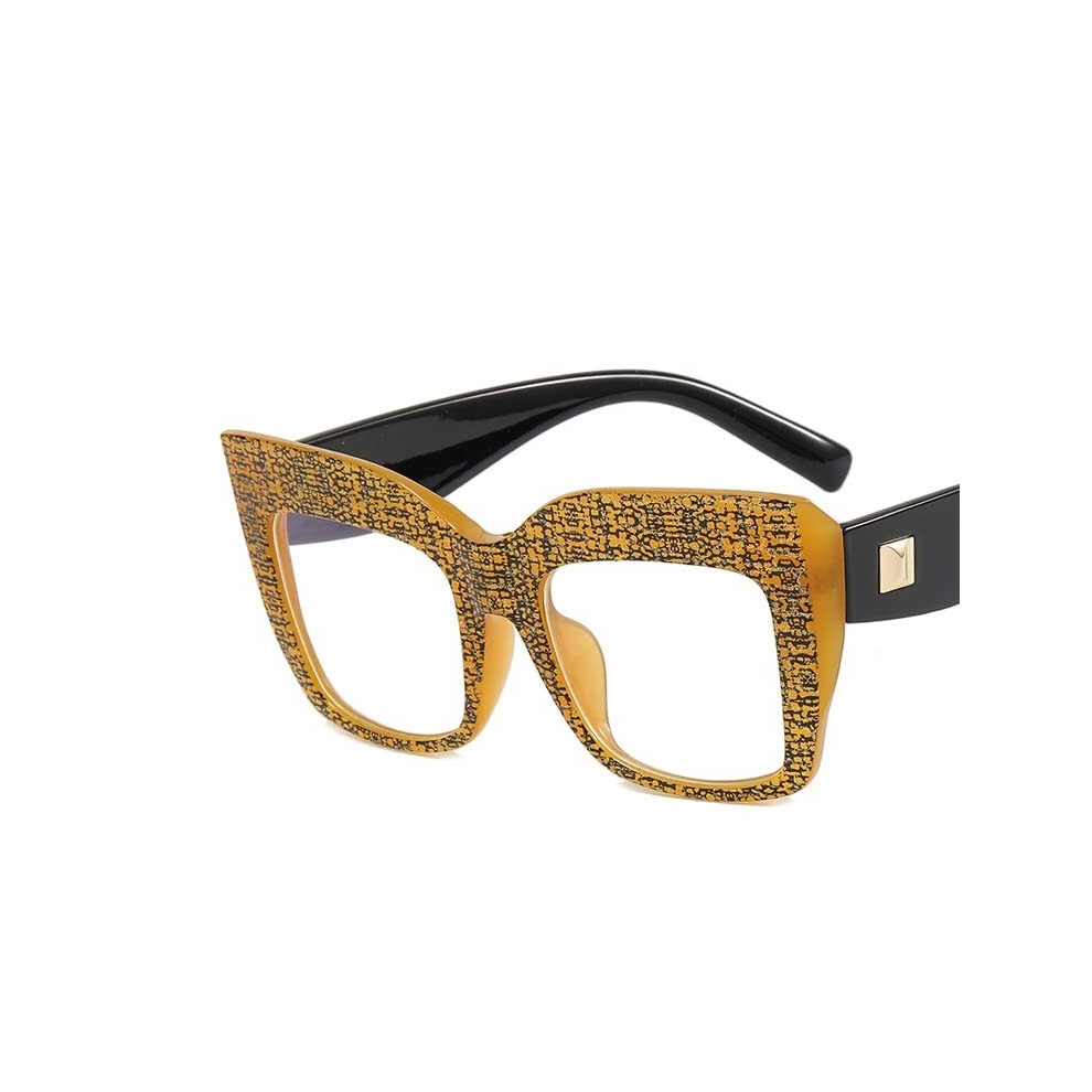 Blue/Light/Yellow Oversized Blocking Computer Reading Glasses Anti Glare +2.50 Presbyopic Frame