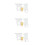 3Pcs Clear Medical Female Wearable Flexible 9