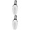 2Pcs Plastic Ice Scoop Rice Grain Food Black White 4