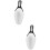 2Pcs Plastic Ice Scoop Rice Grain Food Black White 6