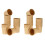 100Pcs Pe Material Khaki Paper Cups Snack Fruit 2