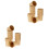 100Pcs Pe Material Khaki Paper Cups Snack Fruit 3