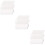 60Pcs White Kitchen Ice Scoop Food and Cereal 8