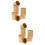 100Pcs Pe Material Khaki Paper Cups Snack Fruit 7