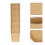 100Pcs Pe Material Khaki Paper Cups Snack Fruit 8