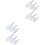 4Sets Transparent Ice Scoop Plastic Flour for Home Use 3
