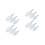 4Sets Transparent Ice Scoop Plastic Flour for Home Use 4