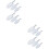 4Sets Transparent Ice Scoop Plastic Flour for Home Use 6