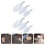 4Sets Transparent Ice Scoop Plastic Flour for Home Use 8